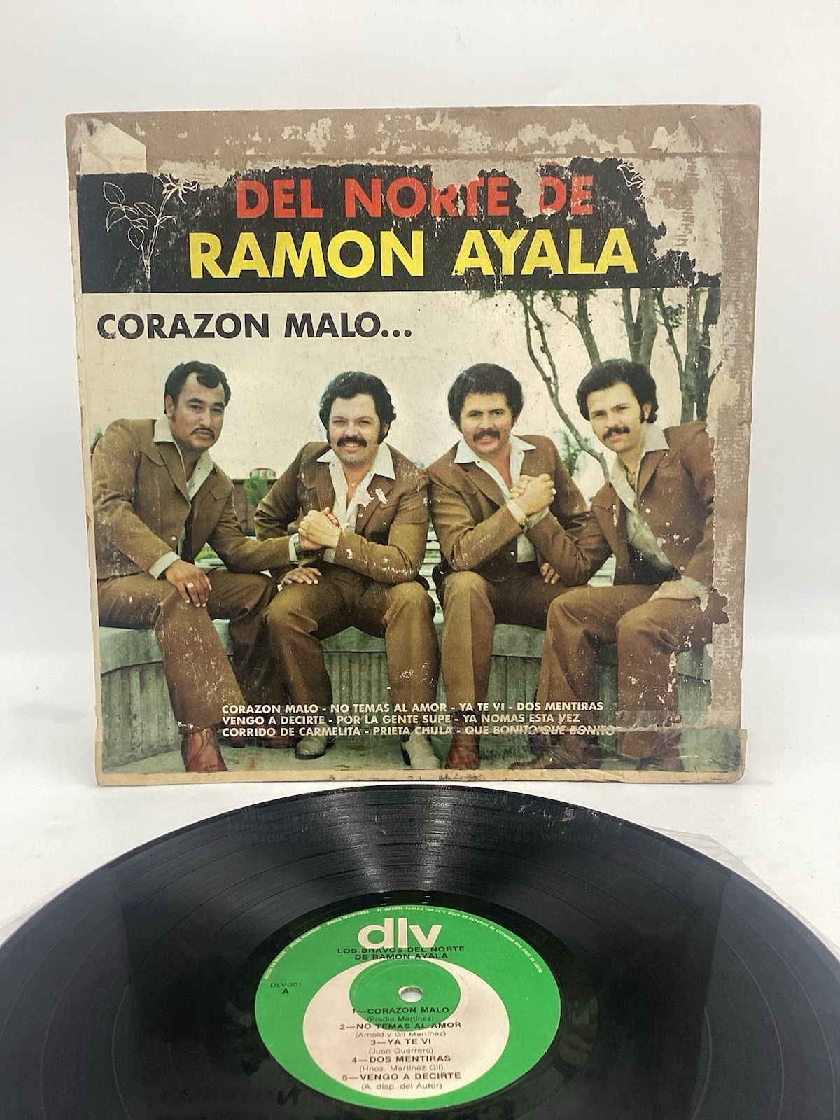 LOS BRAVOS DEL NORTE de RAMON AYALA corazon malo (DLV MEXICO LP) PLAYGRADED VG+