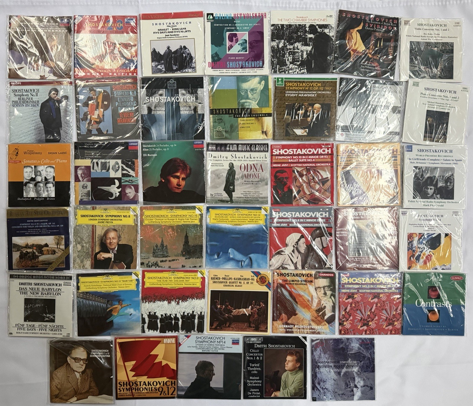 Lot DIMITRI SHOSTAKOVICH CDs 42 Classical Music Albums MINT DISCS No Cases