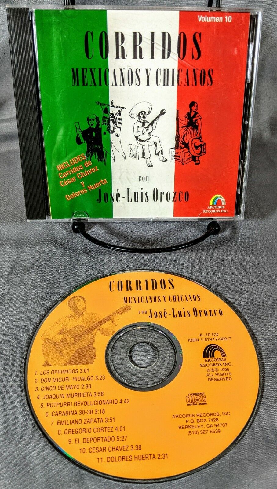 Jose-Luis Orozco - Con Corridos Mexicanos Y Chicanos - Latin CD - 