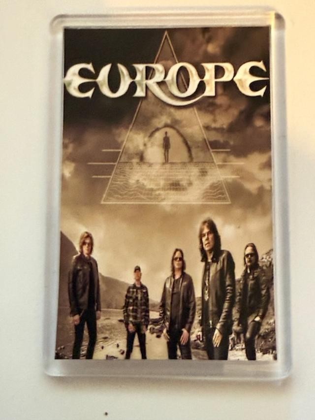 Europe, Swedish 70's Rock band, superb, Fridge magnet