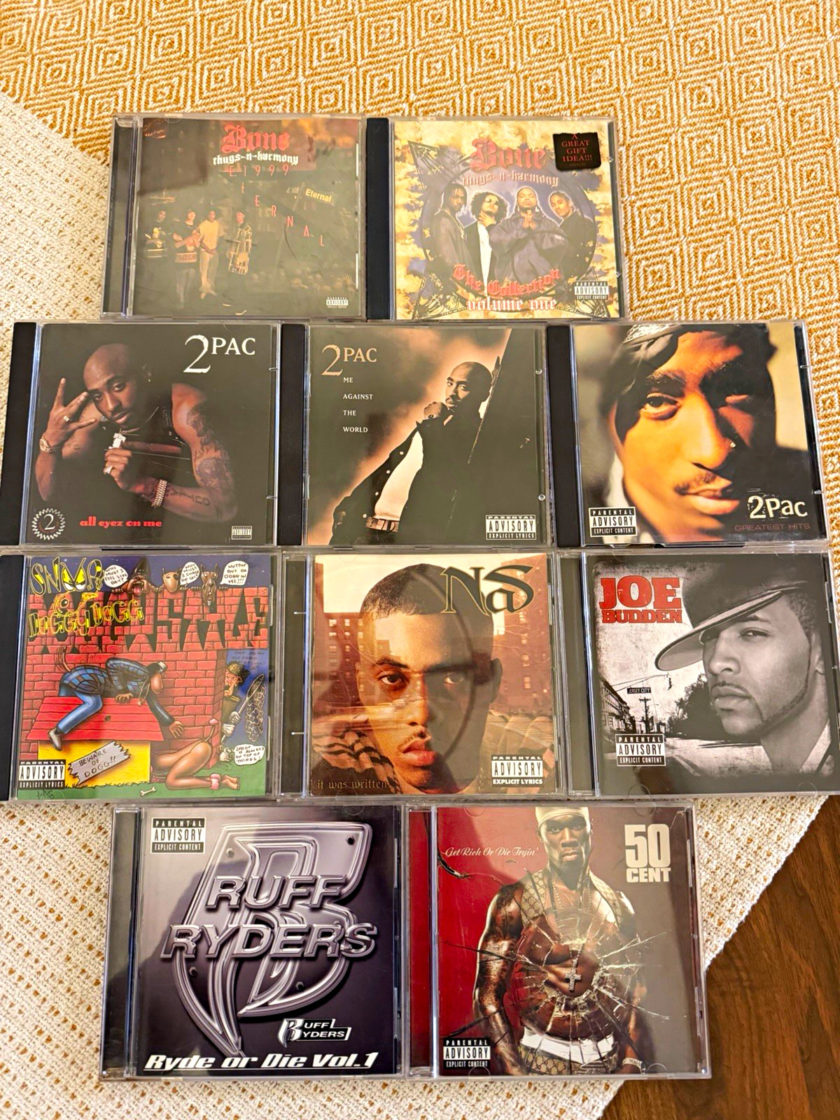 Rap/Hip-Hop CD Lot of 12 including the double disc albums. Must see Lot 2 PAC
