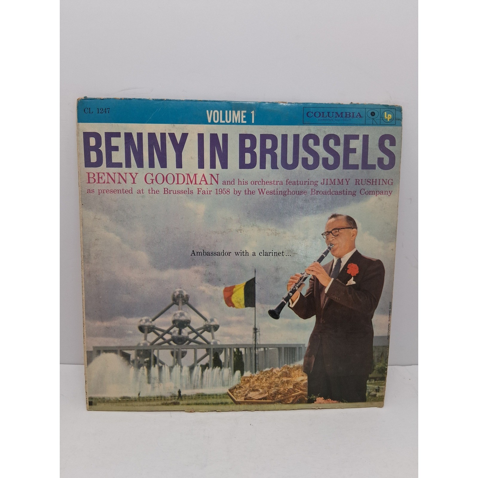 Benny Goodman Benny In Brussels Vol 1 Vinyl LP Columbia CL Jazz 1958 Rushing