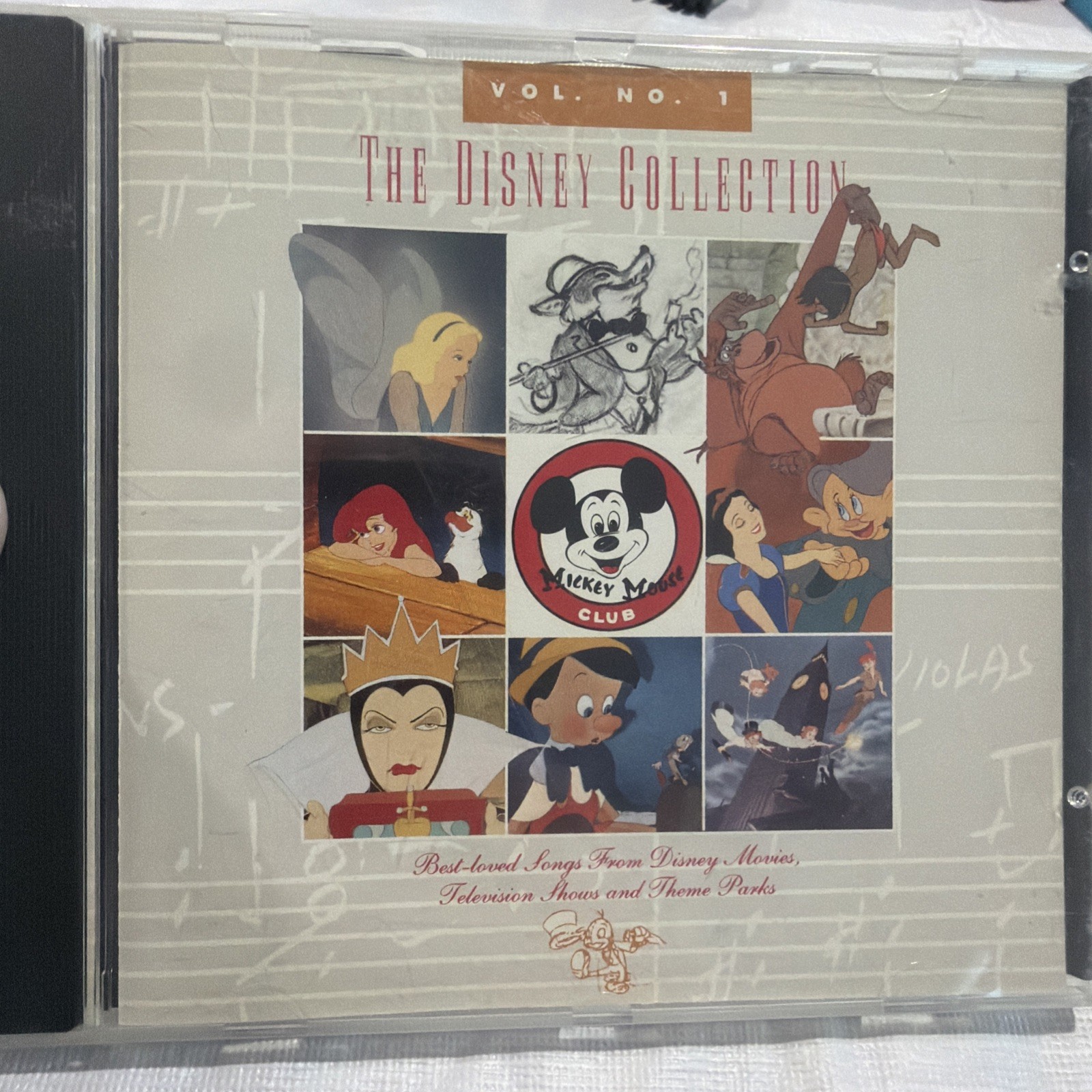 The Disney Collection Vol. 1 CD Audio Songs From Movies TV Shows Theme Parks
