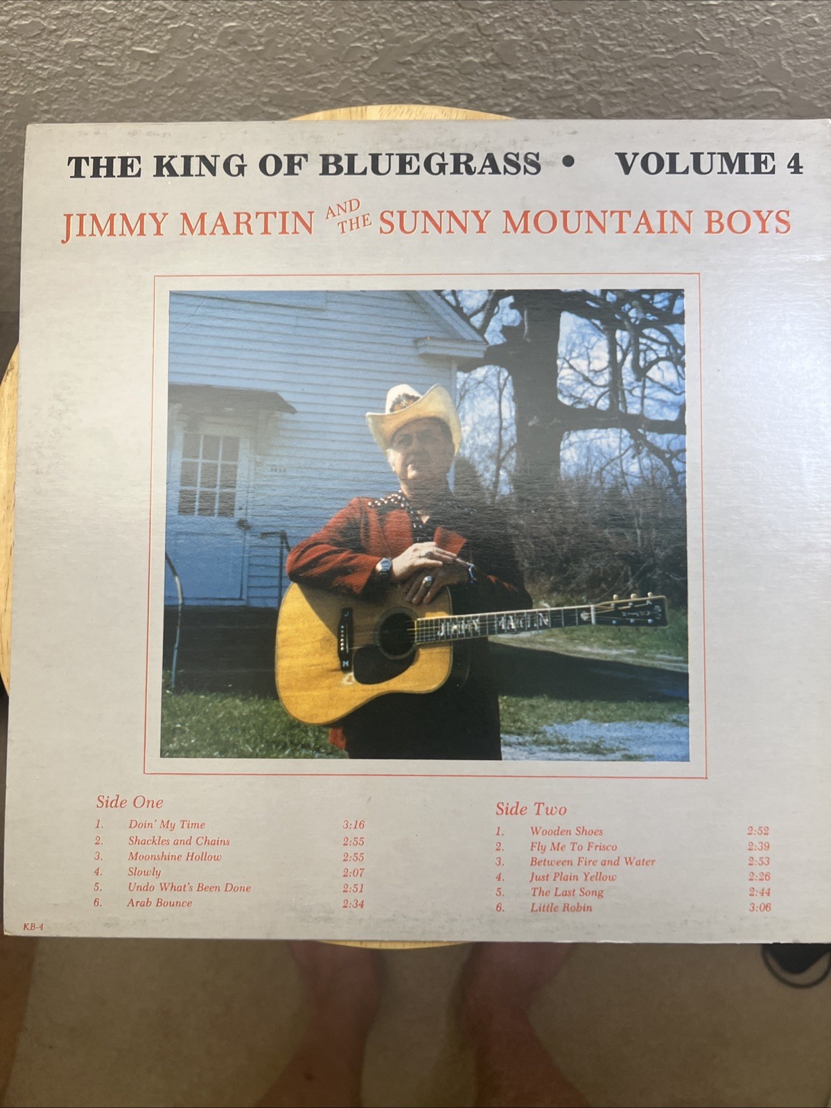 JIMMY MARTIN & THE SUNNY MOUNTAIN BOYS-THE KING OF BLUEGRASS VOLUME 4 - KB-4