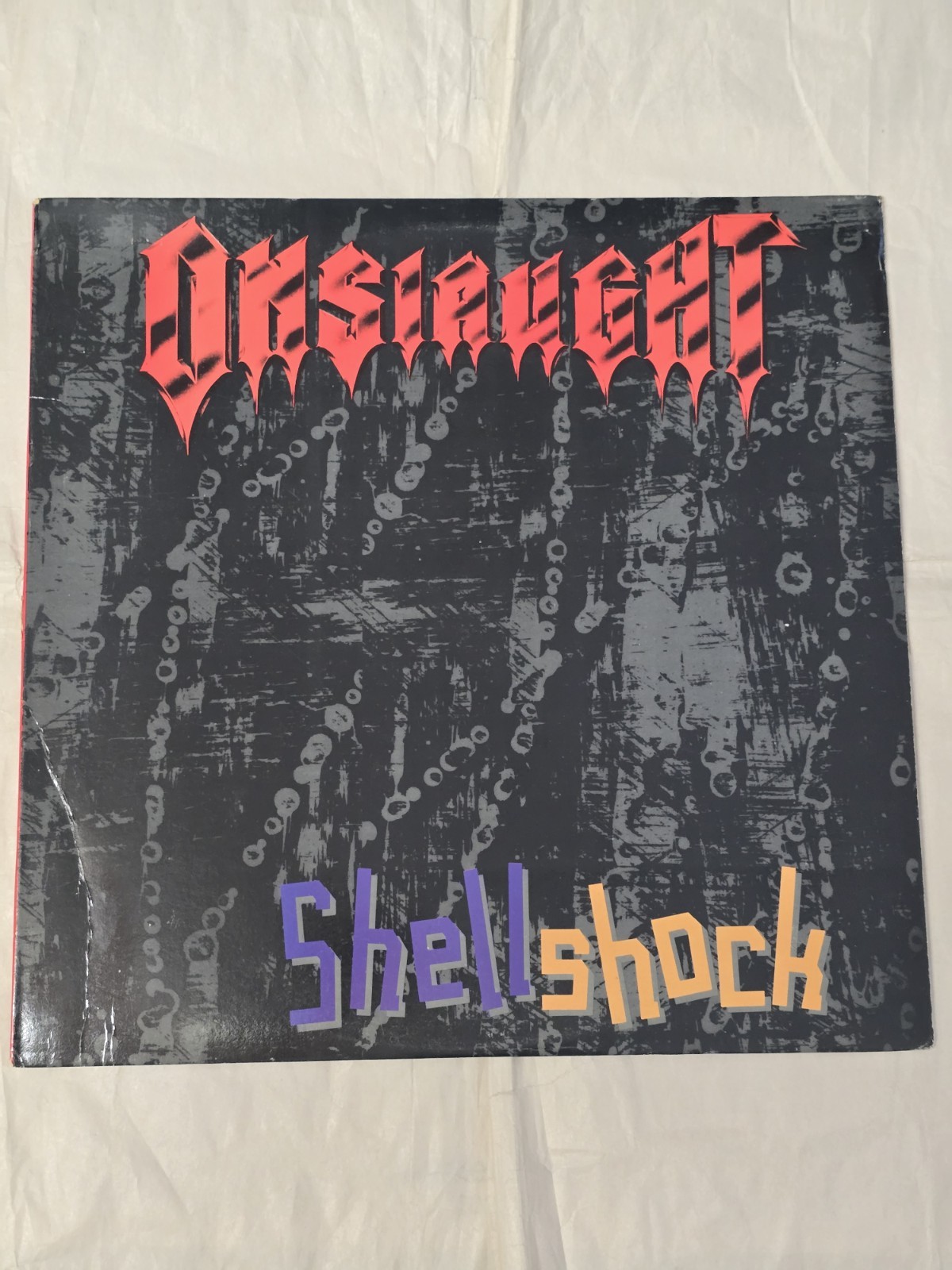 ONSLAUGHT SHELLSHOCK Ep / LP 1988 PROMO VINYL GRIM REAPER