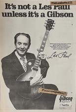LES PAUL - Gibson Les Paul - Advert/Poster - Sounds 1979 16½