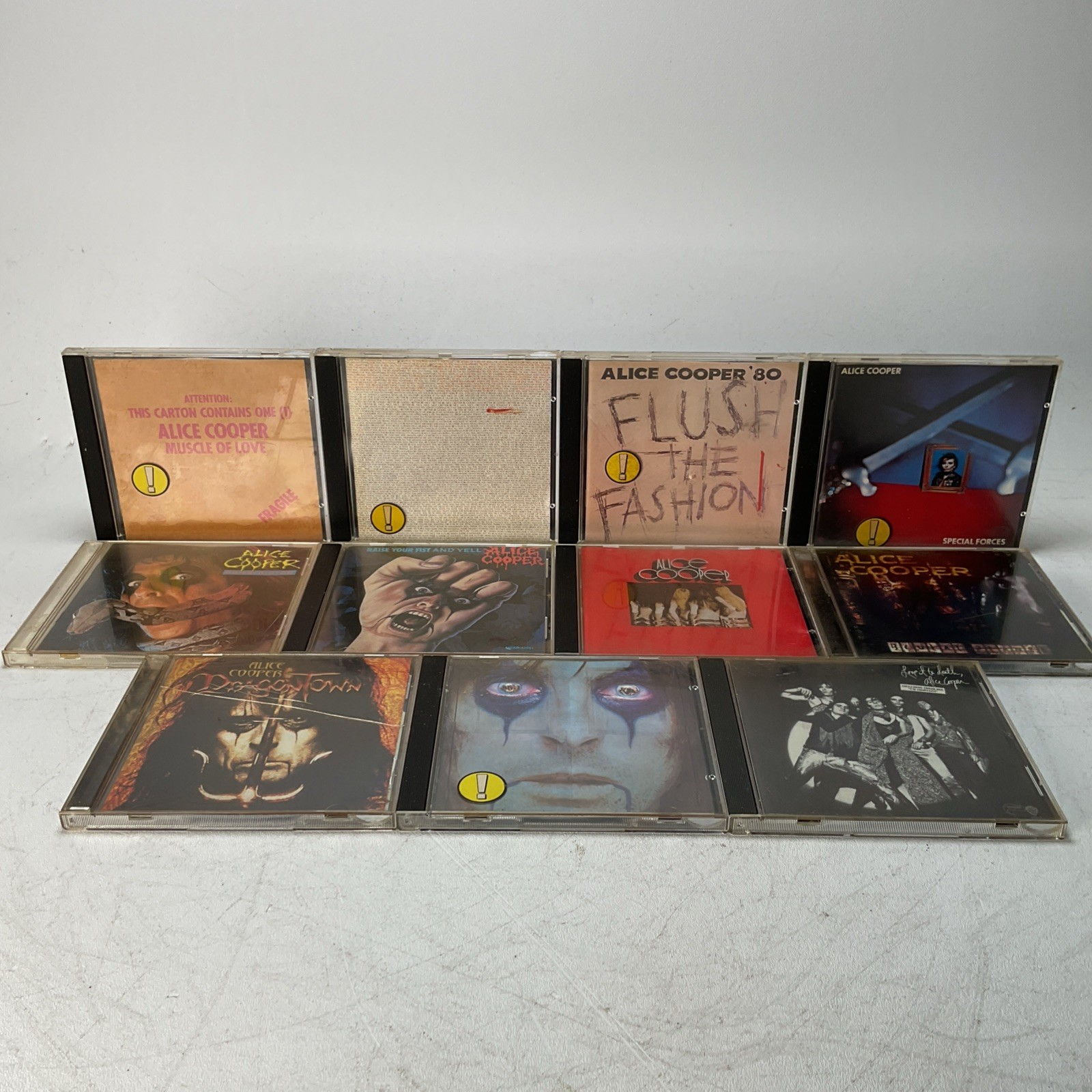 ALICE COOPER 11 CD Lot - Constrictor DragonTown Brutal Planet Flush The Fashion