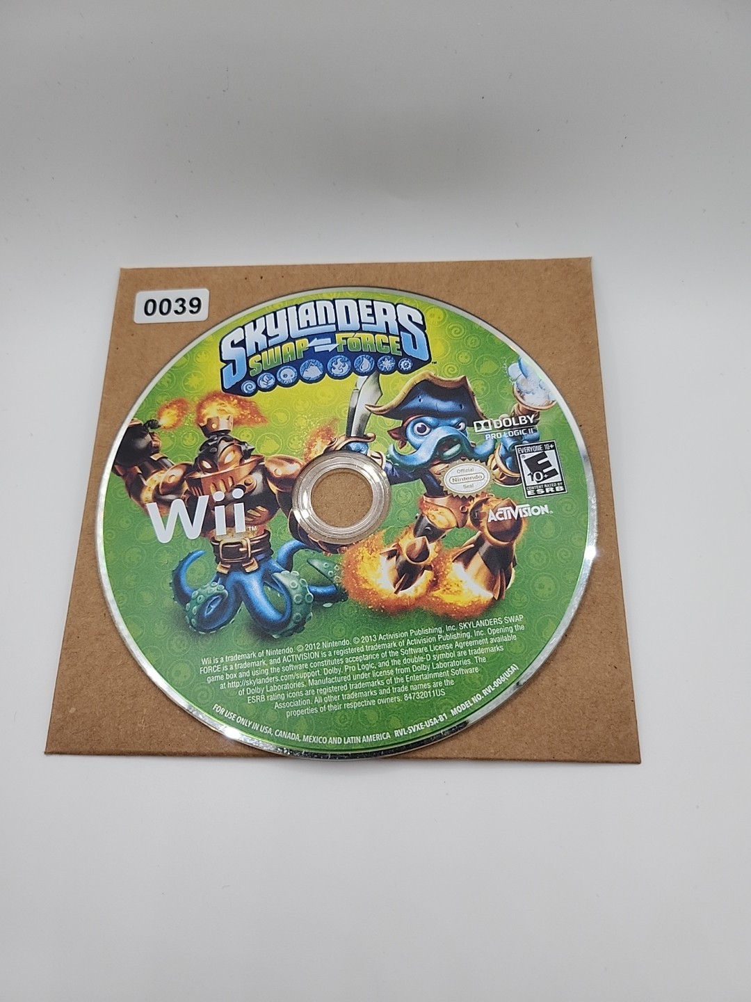 Skylanders Swap Force (Nintendo Wii) Disc Only NO Usps TRACKING 