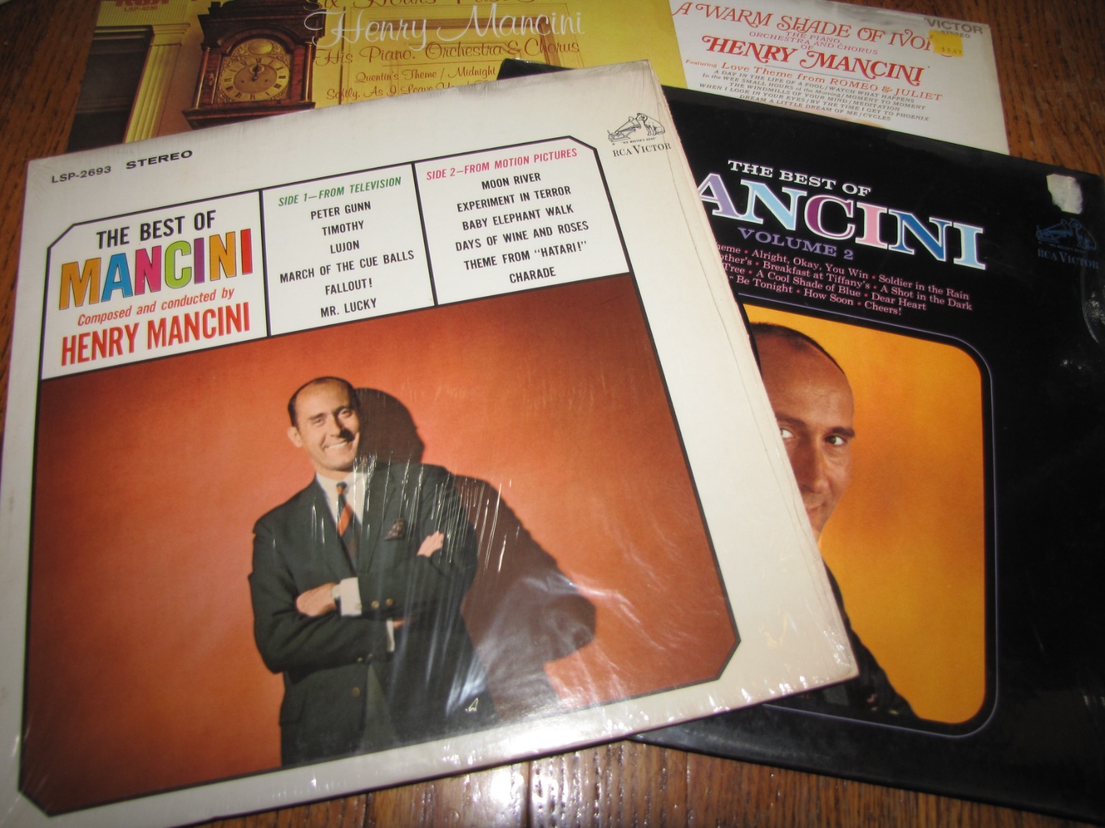 HENRY MANCINI - COLLECTION OF HENRY MANCINI RECORDS LOT OF 4 LPS