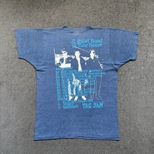 Vintage 1982 The Jam A Solid Bond In Your Heart Tour T-Shirt 80s Official L Blue picture