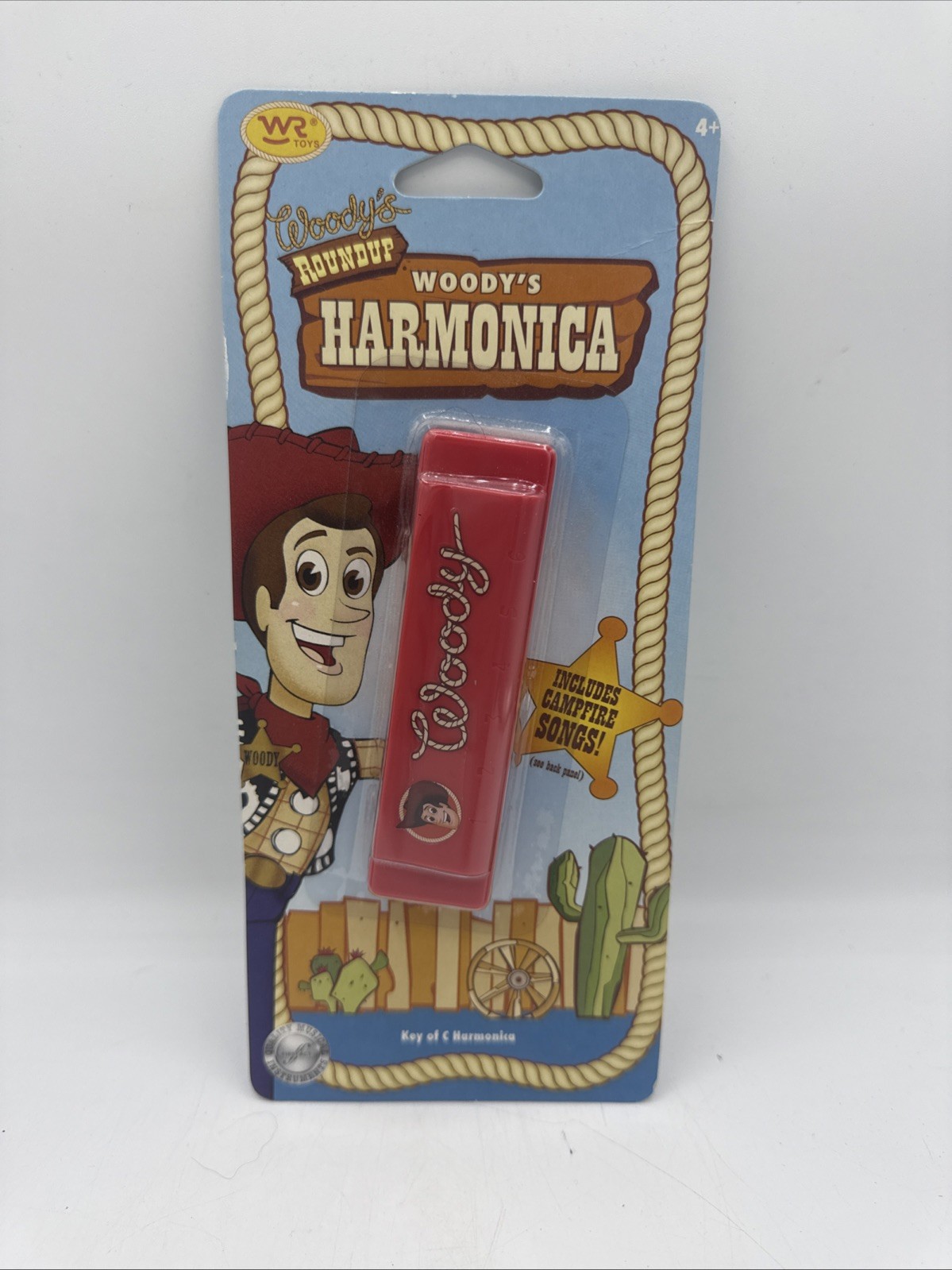 Rare Disney Pixar Toy Story Woody’s Roundup Harmonica Includes Campfire Songs
