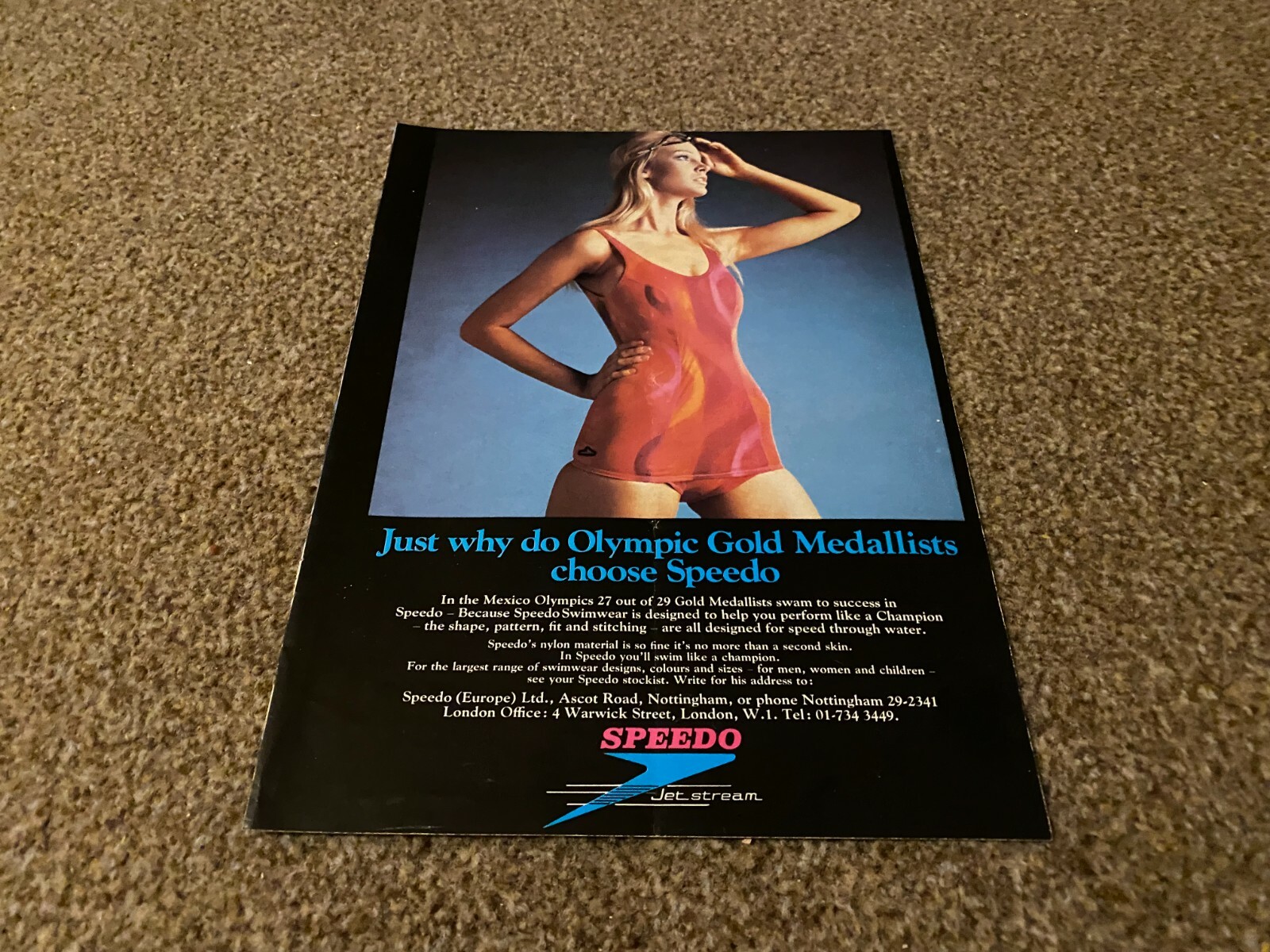 WFBK5 ADVERT 11X8 SPEEDO JET STREAM SWIMWEAR