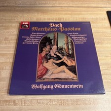 4 LP Box Booklet - Bach Matthäus-Passion - Gönnenwein - EMI 1C 197-28 052/ 55 picture