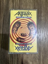 Anthrax - State of Euphoria - Cassette - 1988 Island Records picture