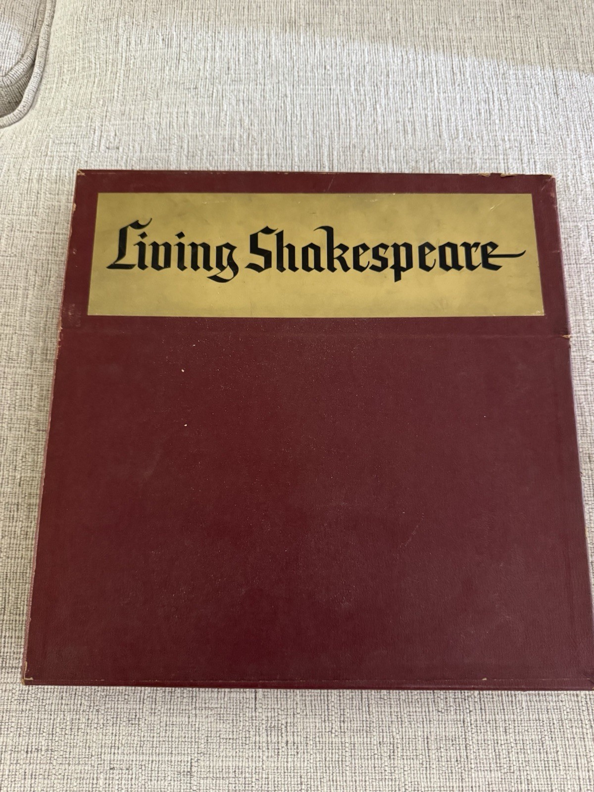 Living Shakespeare Record Set Hamlet Macbeth Othello King Lear LP Boxed Lot