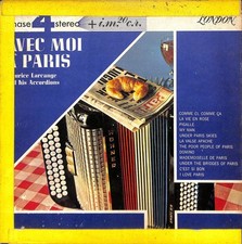 Maurice Larcange Avec Moi A Paris LP London Stereo Hohner Accordion picture