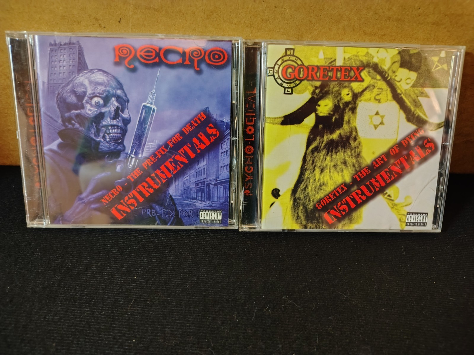 Necro The Pre-Fix for Death Instrumentals Goretex The Art Of Dying CD Lot Sale