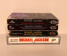 Michael Jackson Cassette Lot of 4 Bad (Epic) Black or White NO MOLD picture