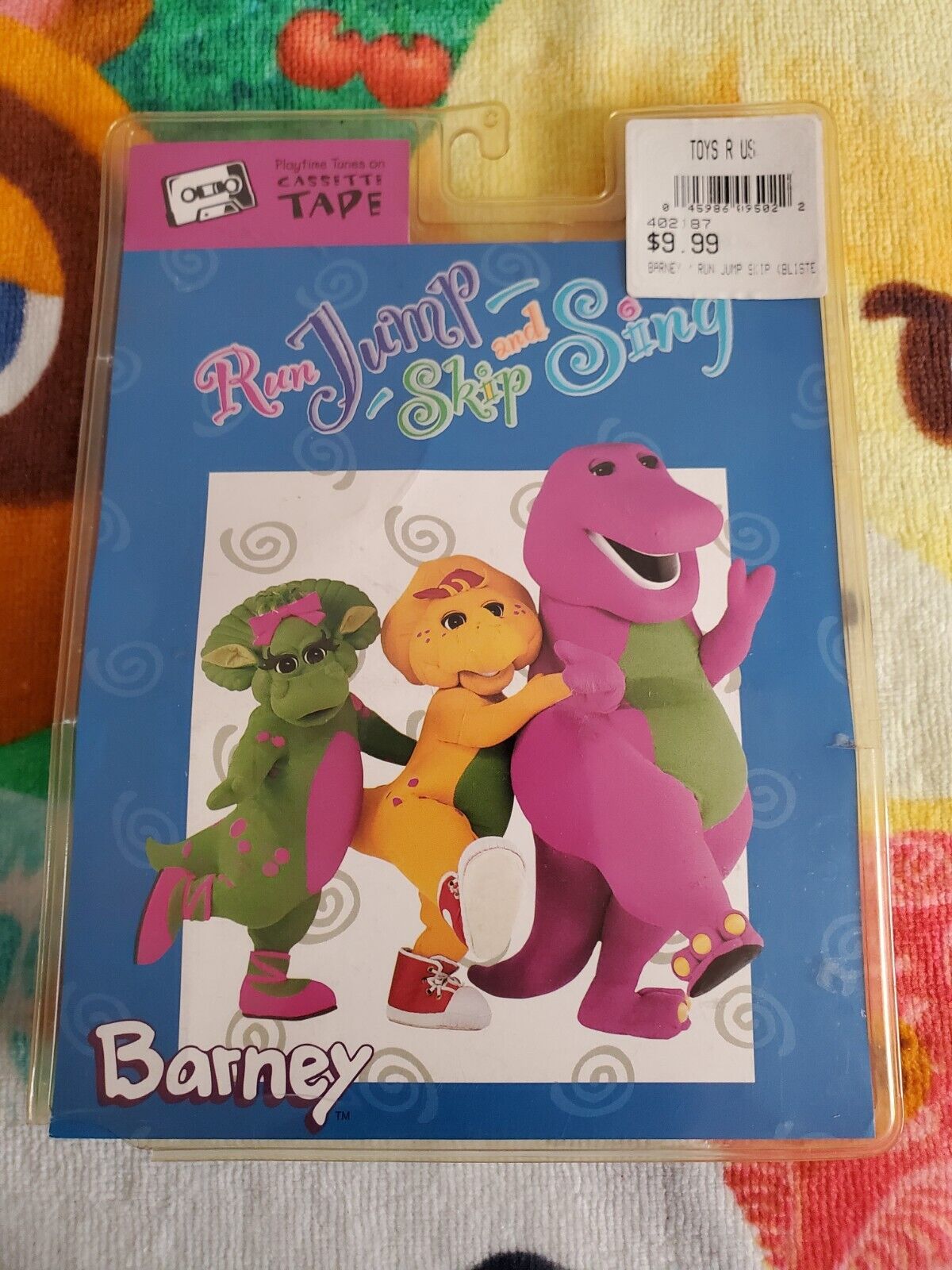 Barney the Purple Dinosaur Run, Jump, Skip, and Sing Cassette Toys R Us Sealed