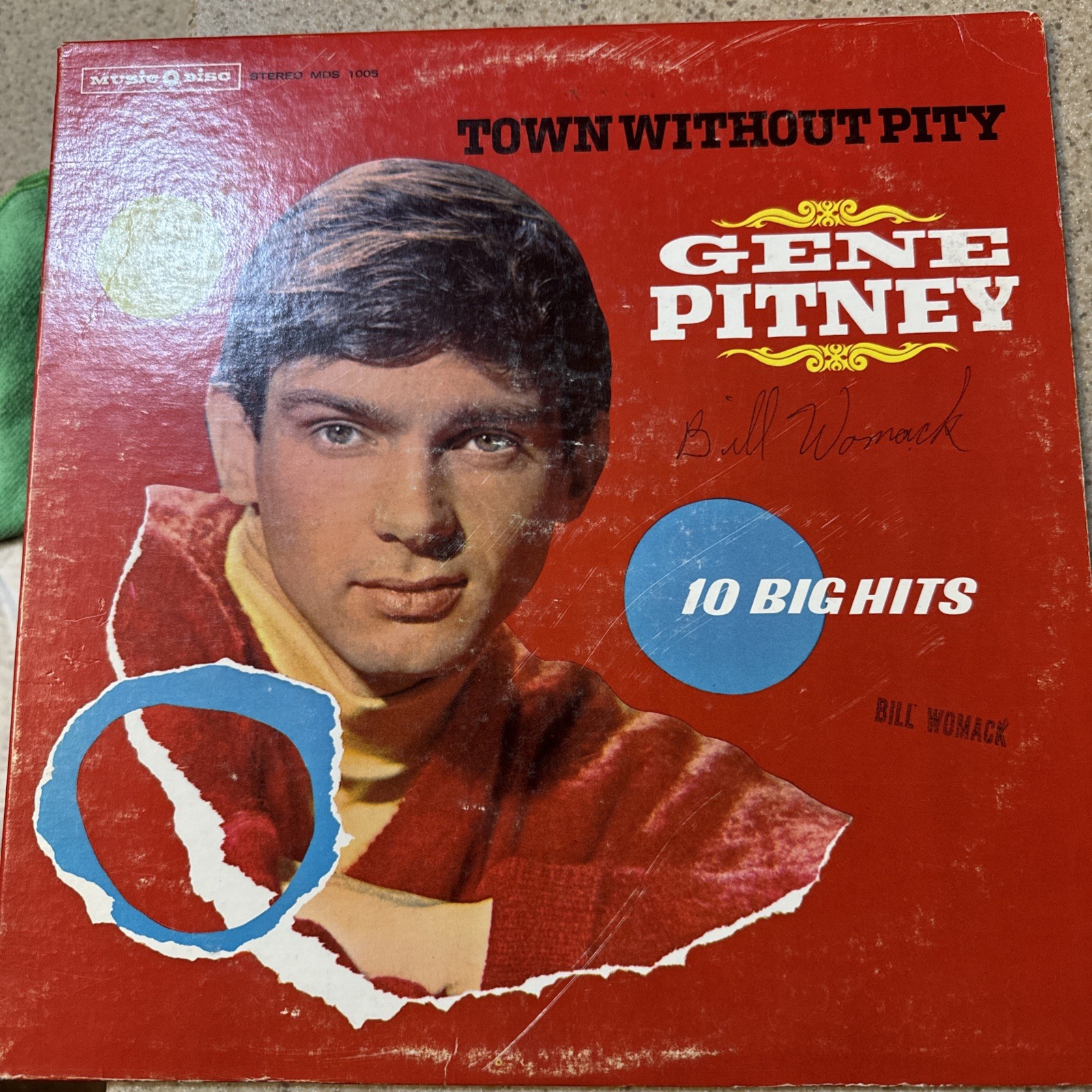 Gene Pitney “Town Without Pity” 10 Big Hits Vintage 1961 Stereo MDS1005