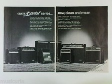 retro magazine advert 1982 CRATE sprint amplifiers picture