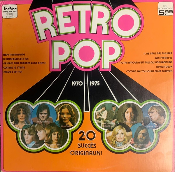 Various - Retro Pop (1970-1975 20 Succès Originaux) (LP, Comp)