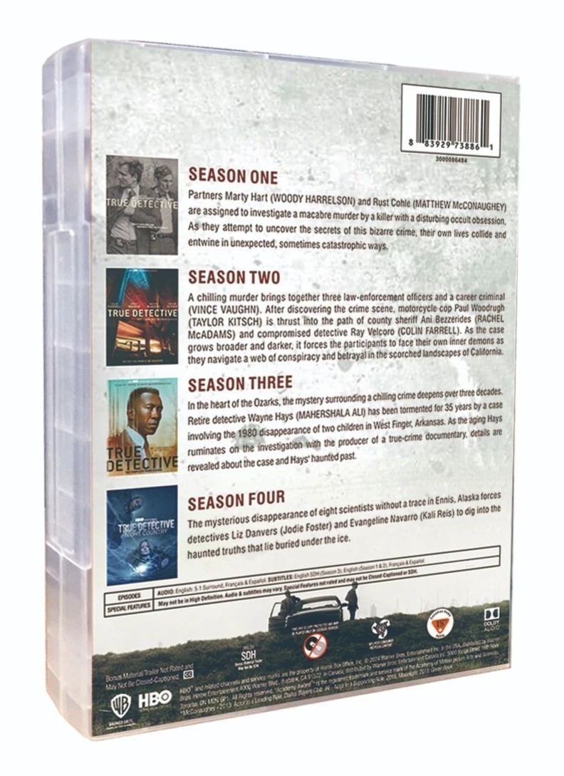 True Detective: The Complete Series Seasons 1-4 (DVD 12-Disc Box Set)