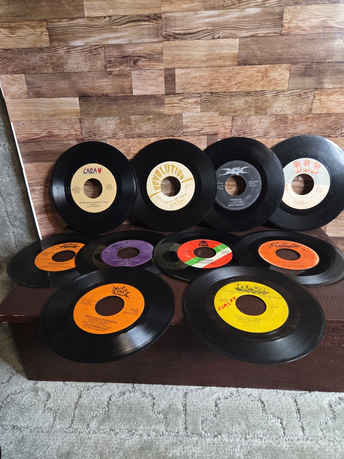 Tejano Texmex 45 Vinyl , Lil Joe,  Mares,Jimmy Edward, Ruben Ramos ..more Lot 10