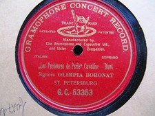 1904 OLIMPIA BORONAT Russian G&T Redento Zardo 1st Rigoletto CARO NOME 53348 picture