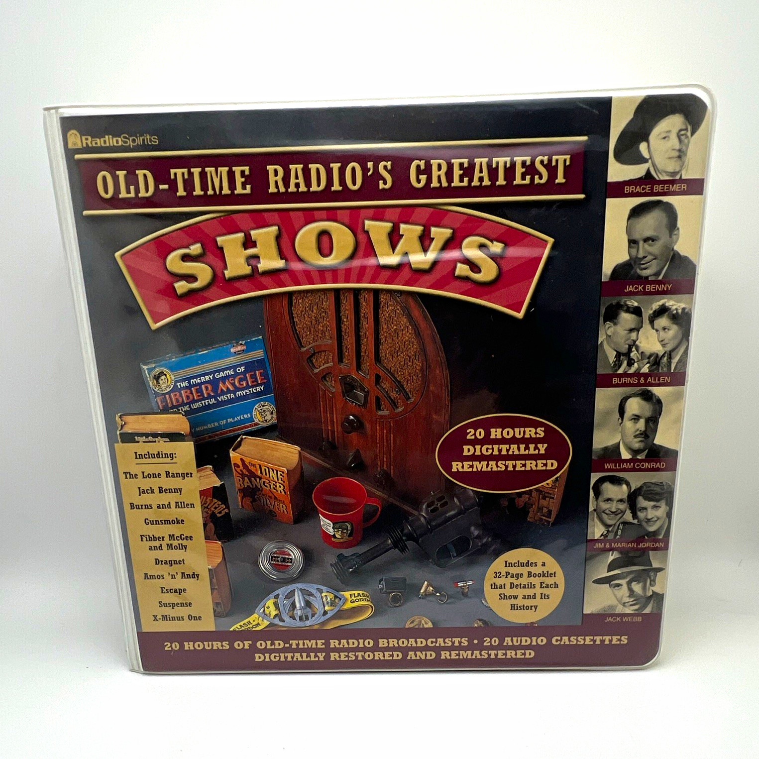 Radio Spirits Old-Time Radio's Greatest Shows 20hr Remastered Cassette Box Set
