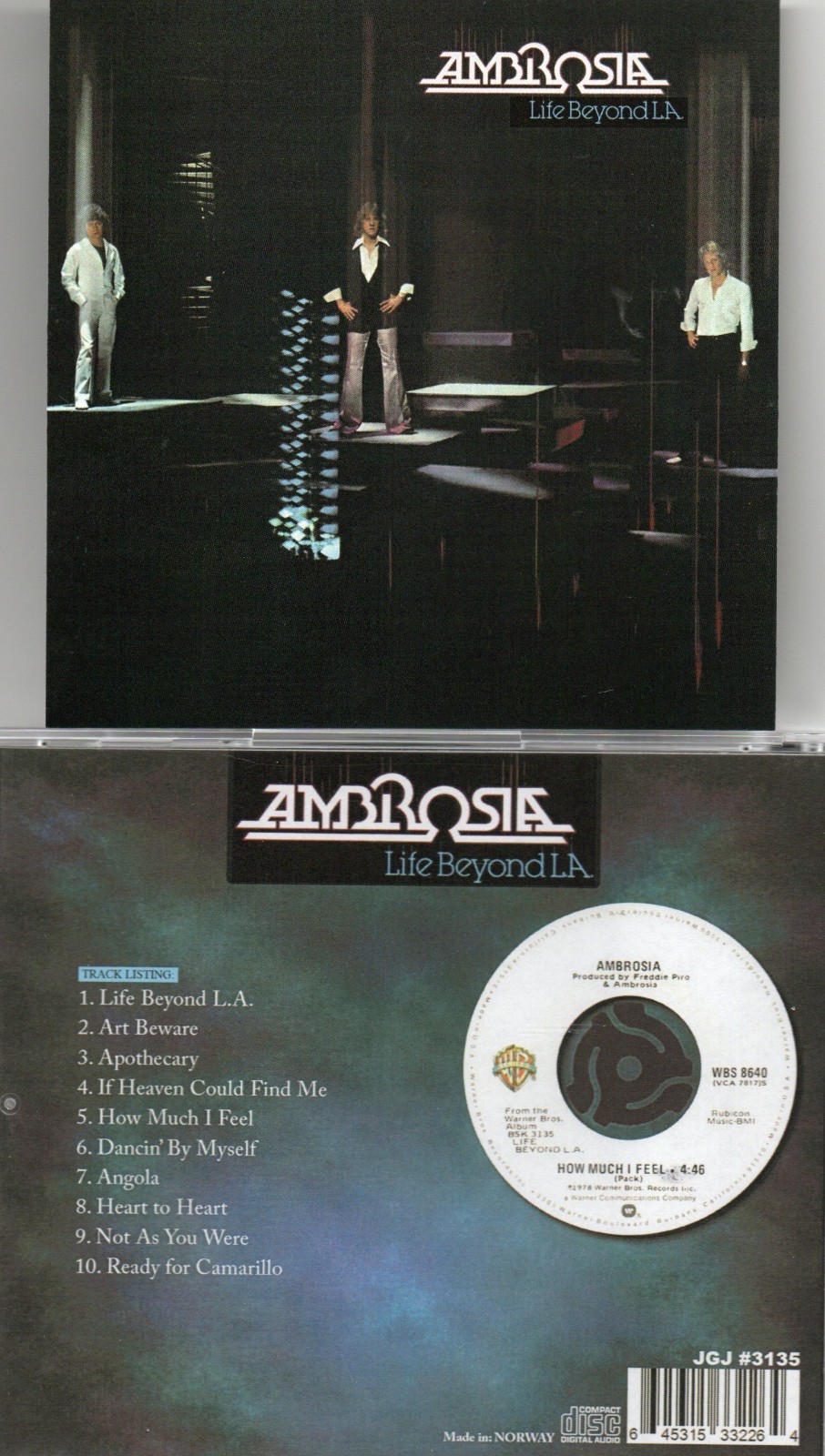 AMBROSIA-LIFE BEYOND L.A.-IMPORT CD NEW SEALED