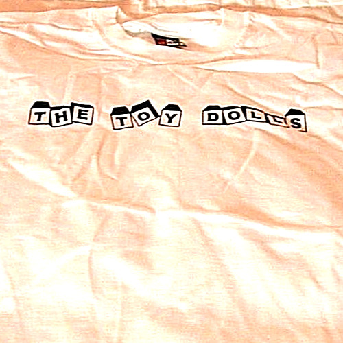 👀VINTAGE~THE TOY DOLLS~XTRA LARGE WHITE BEEFY T SHIRT NO FADE (FREE CD COPY} 👀