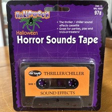 2001 Fun World Halloween Horror Sounds Thriller Chiller Cassette Sealed NOS picture