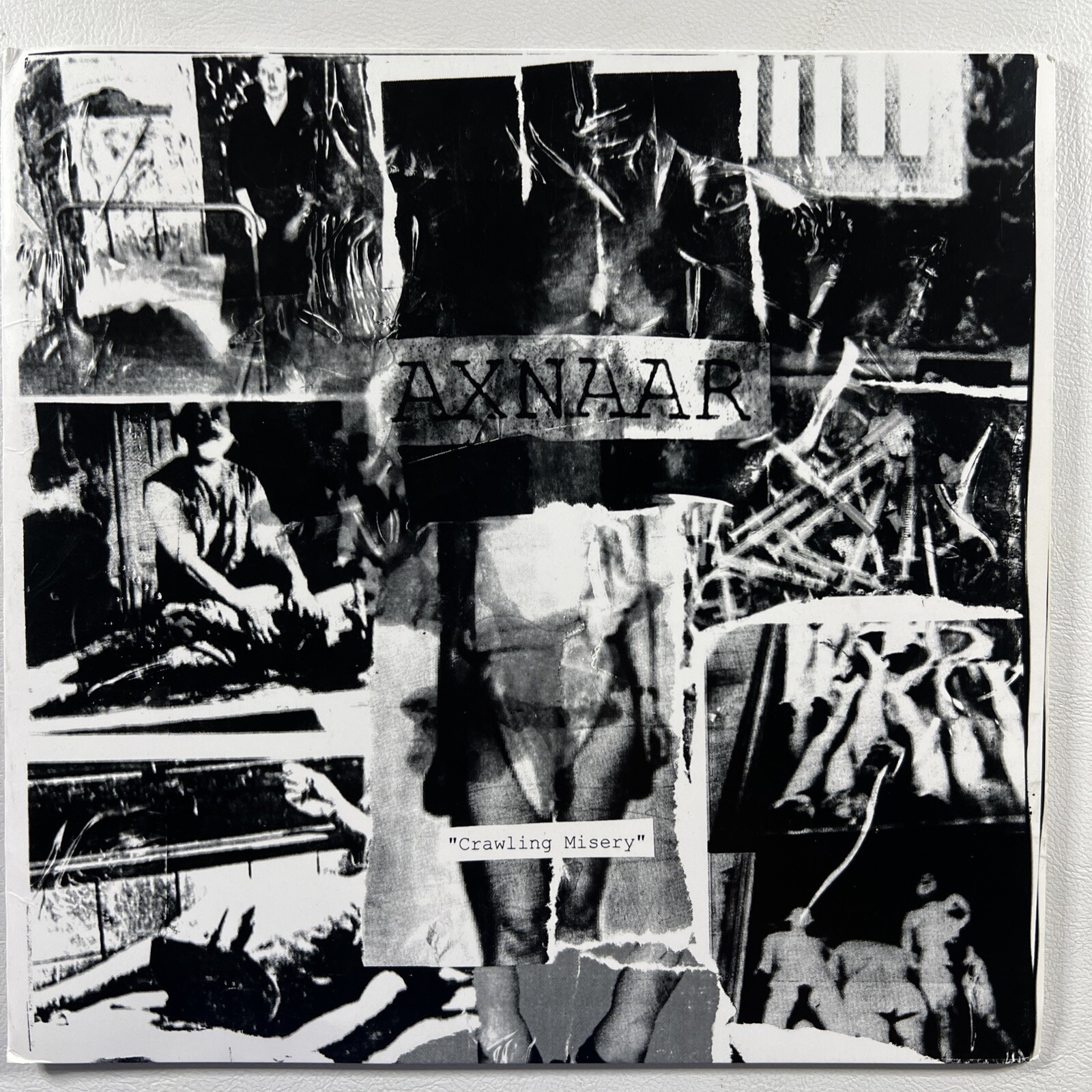 Axnaar “Crawling Misery” EP/All Dead  (EX) White Promo Lim. Ed. (300) Poster UK