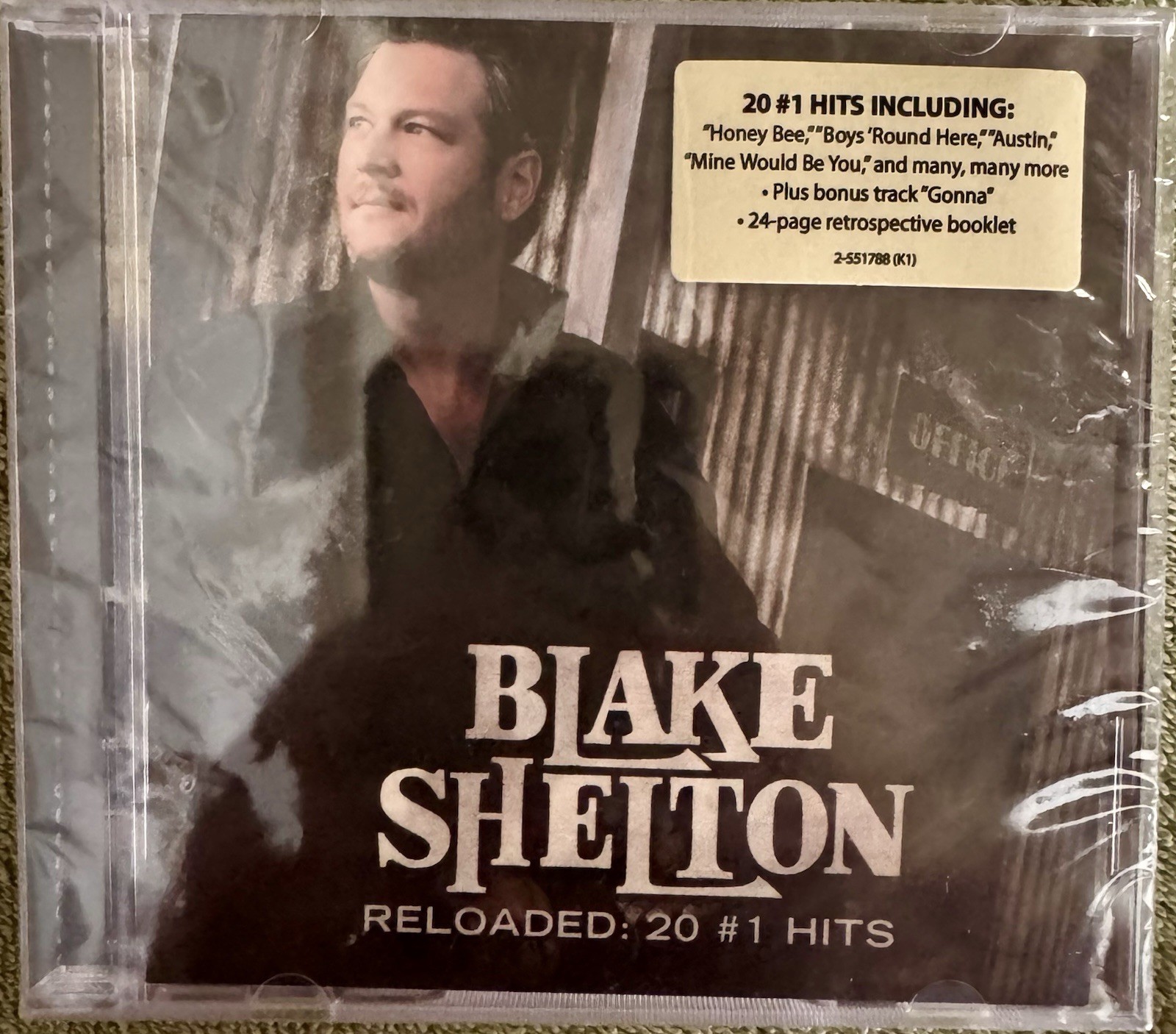 Blake Shelton Reloaded: 20 #1 Hits (CD) Album NIP