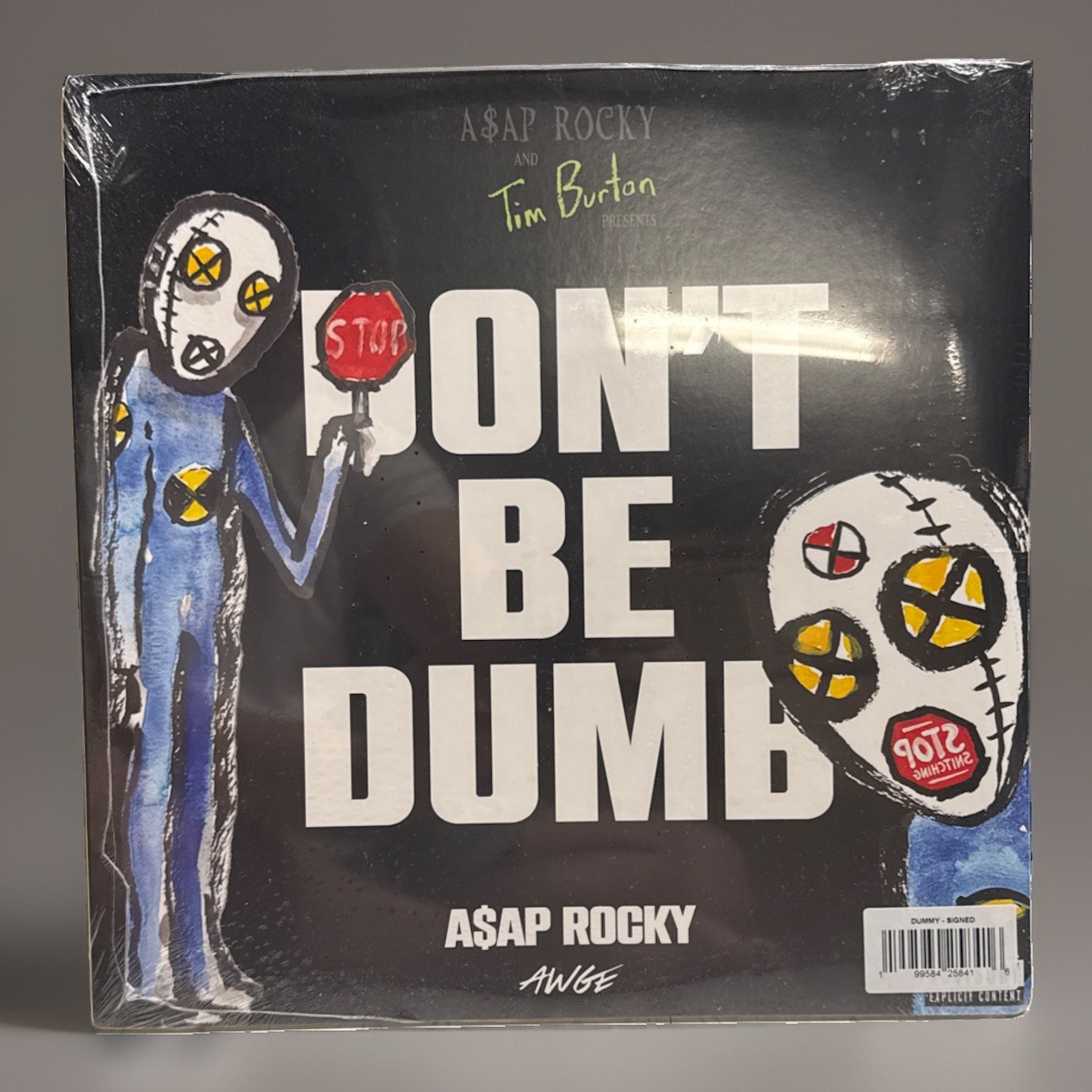 ASAP ROCKY - DONT BE DUMB - DUMMY 2 DISC VINYL LP - SIGNED INSERT - BRAND NEW