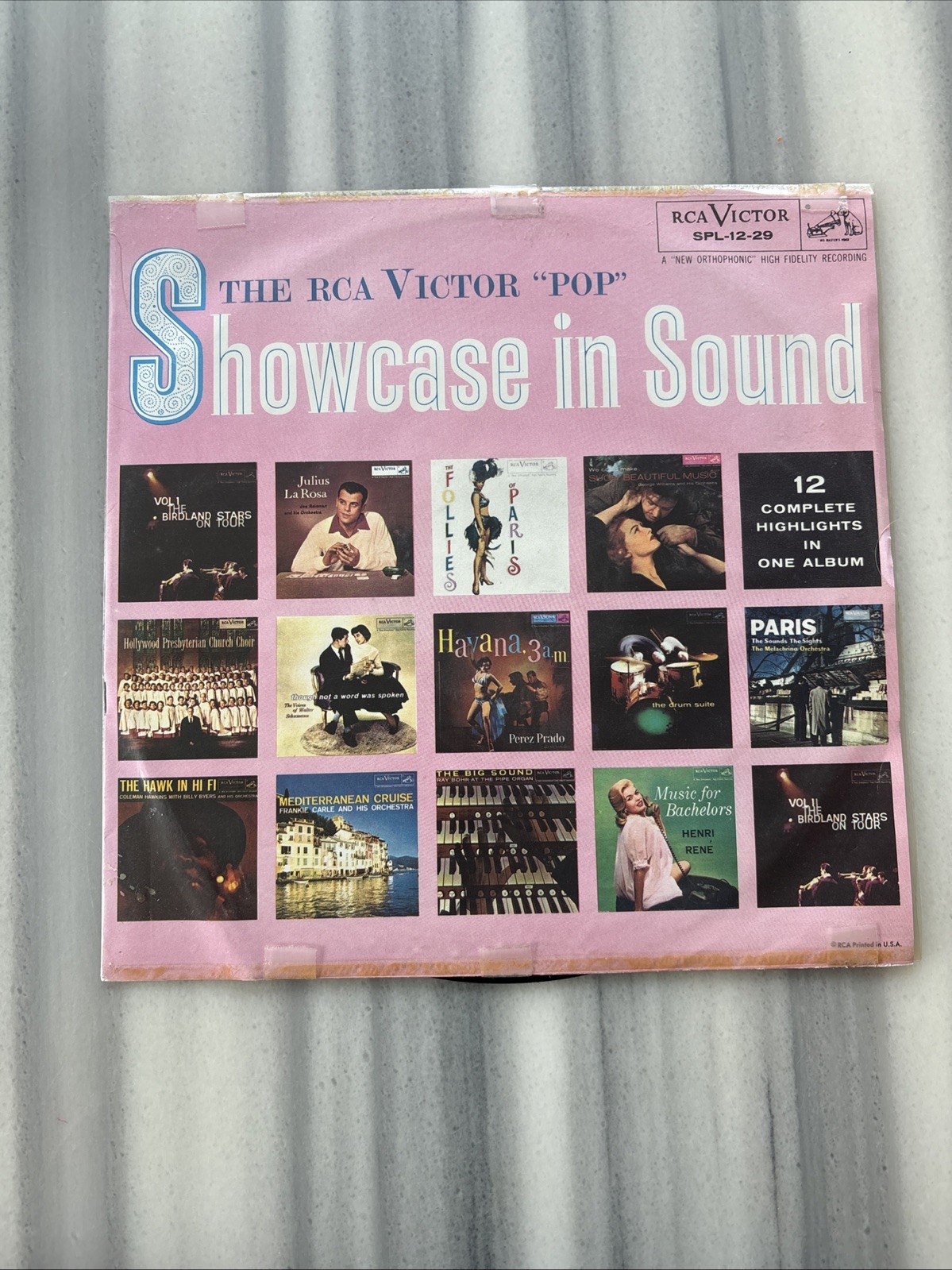The RCA Victor “Pop” Showcase in Sound LP RCA SPL-12-29 Mono 