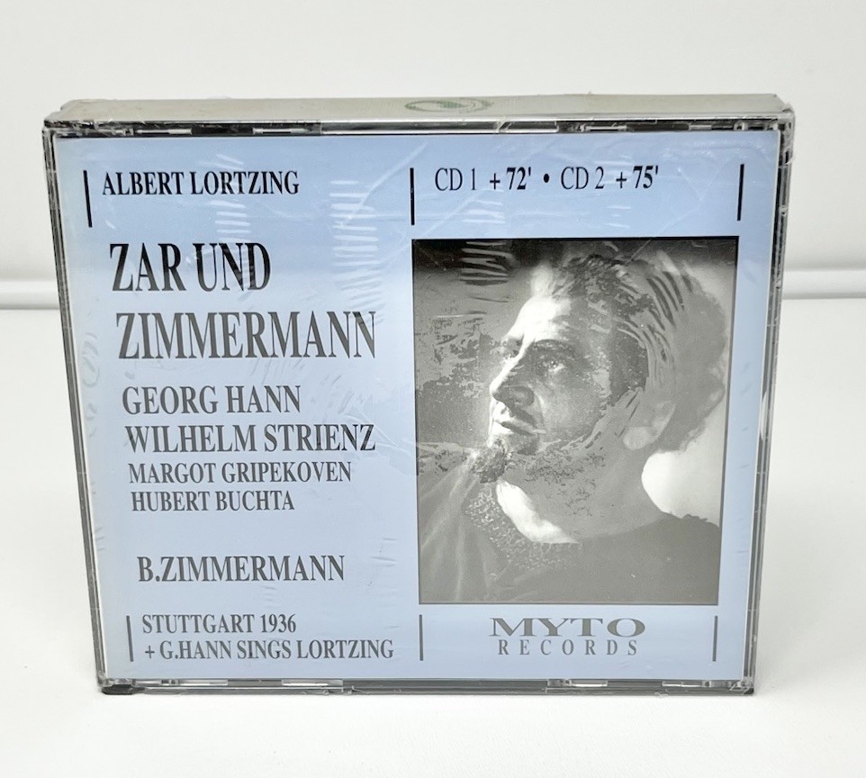 Vintage Albert Lortzing Zar Und Zimmerman Music CD Stuttgart 1936 Opera New