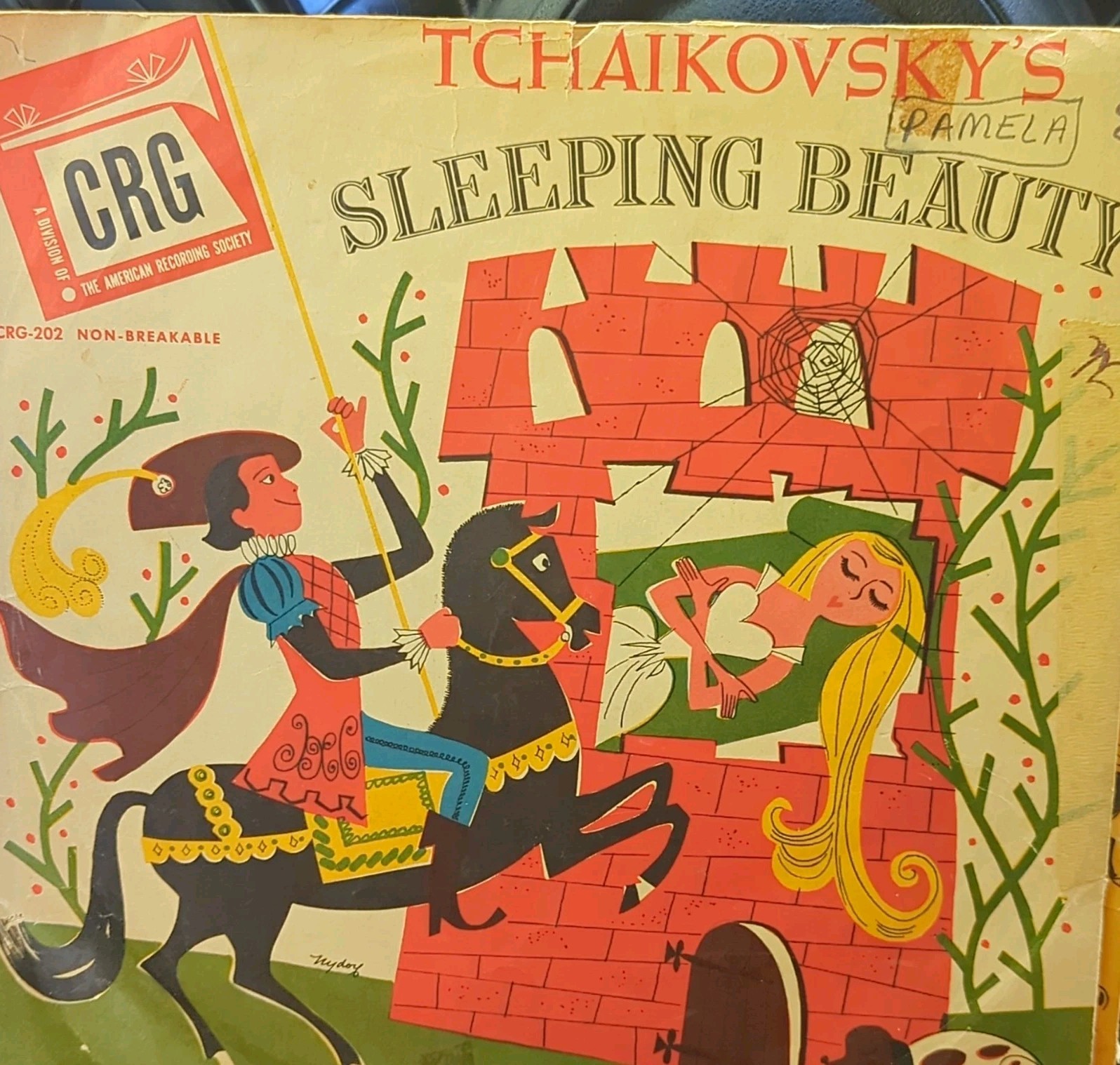 Children\'s Record Guild Sleeping Beauty Vinyl Record CRG-202 Multi-Record Set