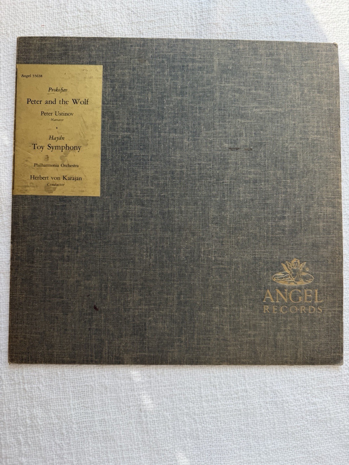 Prokofiev Peter & The Wolf Peter Ustinov Karajan Angel 35638 UK Mono LP