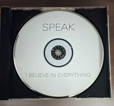 Speak I Believe in Everything (2008) CD Rock, Jewel Case & Missing Front Artwork picture