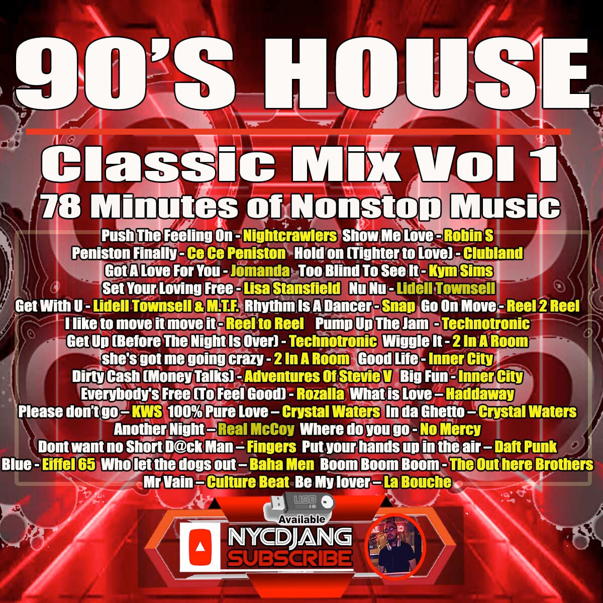 3 CDS 90'S HOUSE CLASSIC MIX VOL 1 ,2, & 3. NONSTOP MUSIC FT VARIOUS ARTISTS 