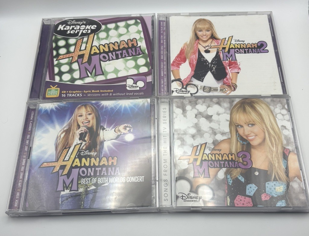 4x CDS Hannah Montana Set 1, 2, 3, & The Disney Karaoke Series