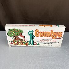 SUPER RARE Vtg 1985 Gumbys Candy Box Wrapper Art Clokey & Gumby Song Lyrics 80s picture