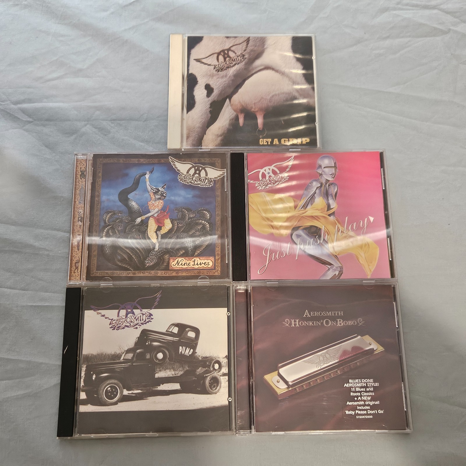 Aerosmith Bundle – 5 × CDs + 1 × DVD – Classic Hard Rock Collection