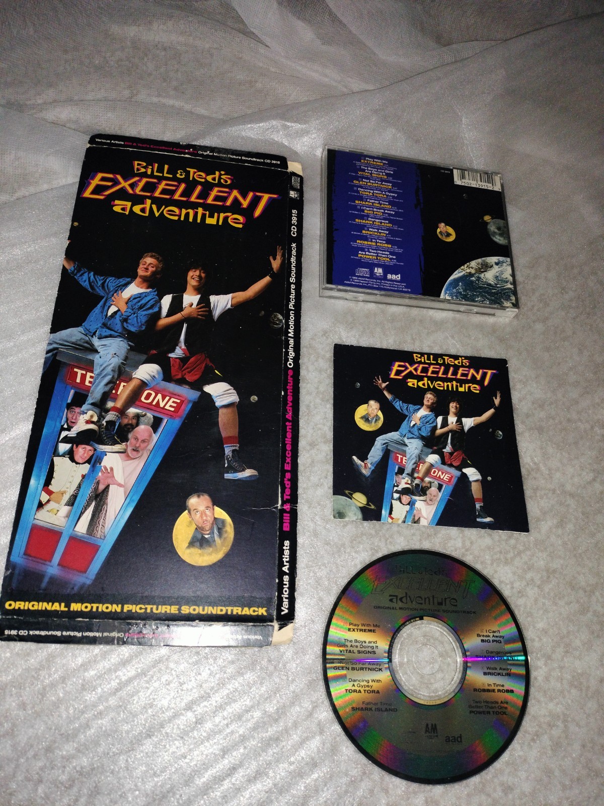 Bill & Ted's Excellent Adventure (Original Soundtrack) Longbox And CD. Complete