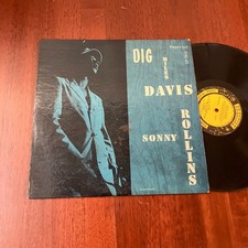 Miles Davis Featuring Sonny Rollins Dig Prestige LP ORIGINAL DG VG COPY picture
