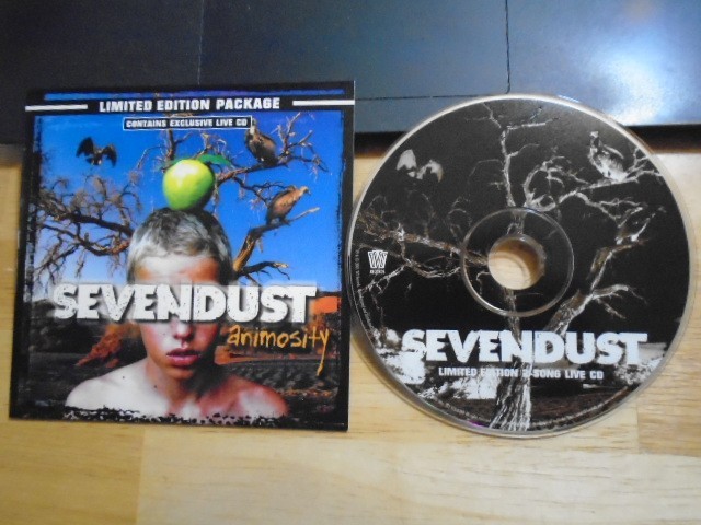 RARE PROMO Sevendust BONUS LIVE CD Animosity metal Projected Methods of Mayhem 