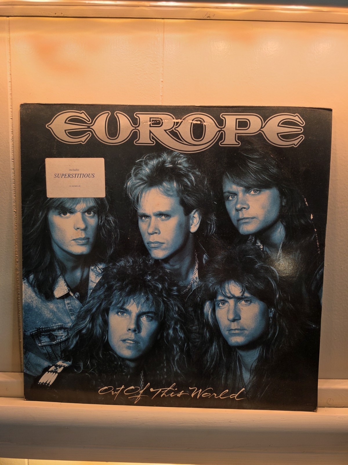 Europe Out of This World LP 1988 Original  W Hype Sticker