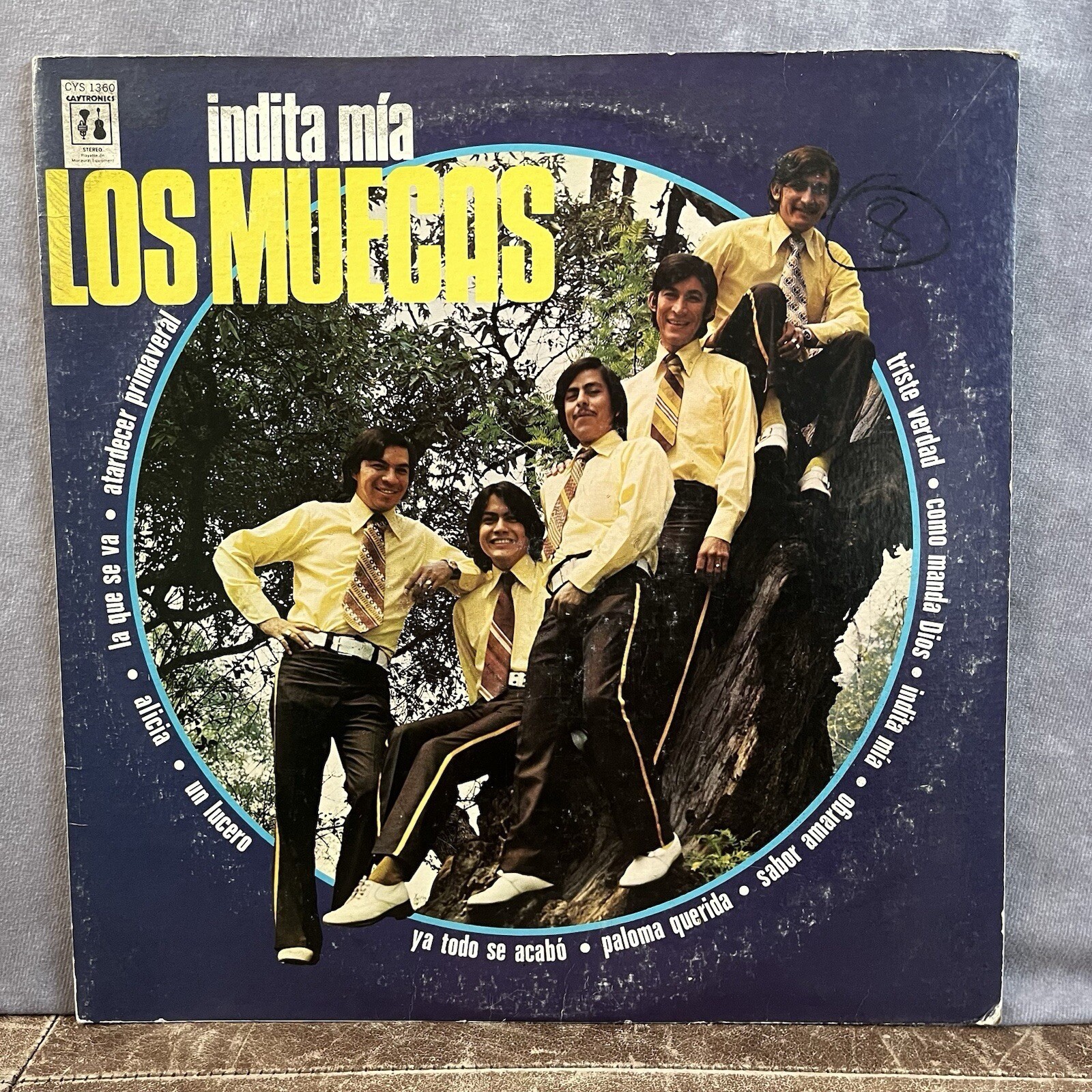Los Muecas Indita Mia Vinyl LP 12 Inch Multicolor 1972 Caytronics TESTED